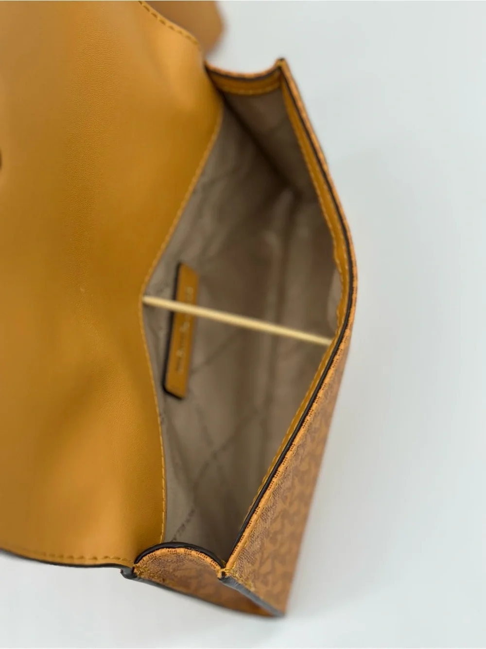 Michael Kors Caramel Tan Leather Tote with Matching Wallet & Clutch Set